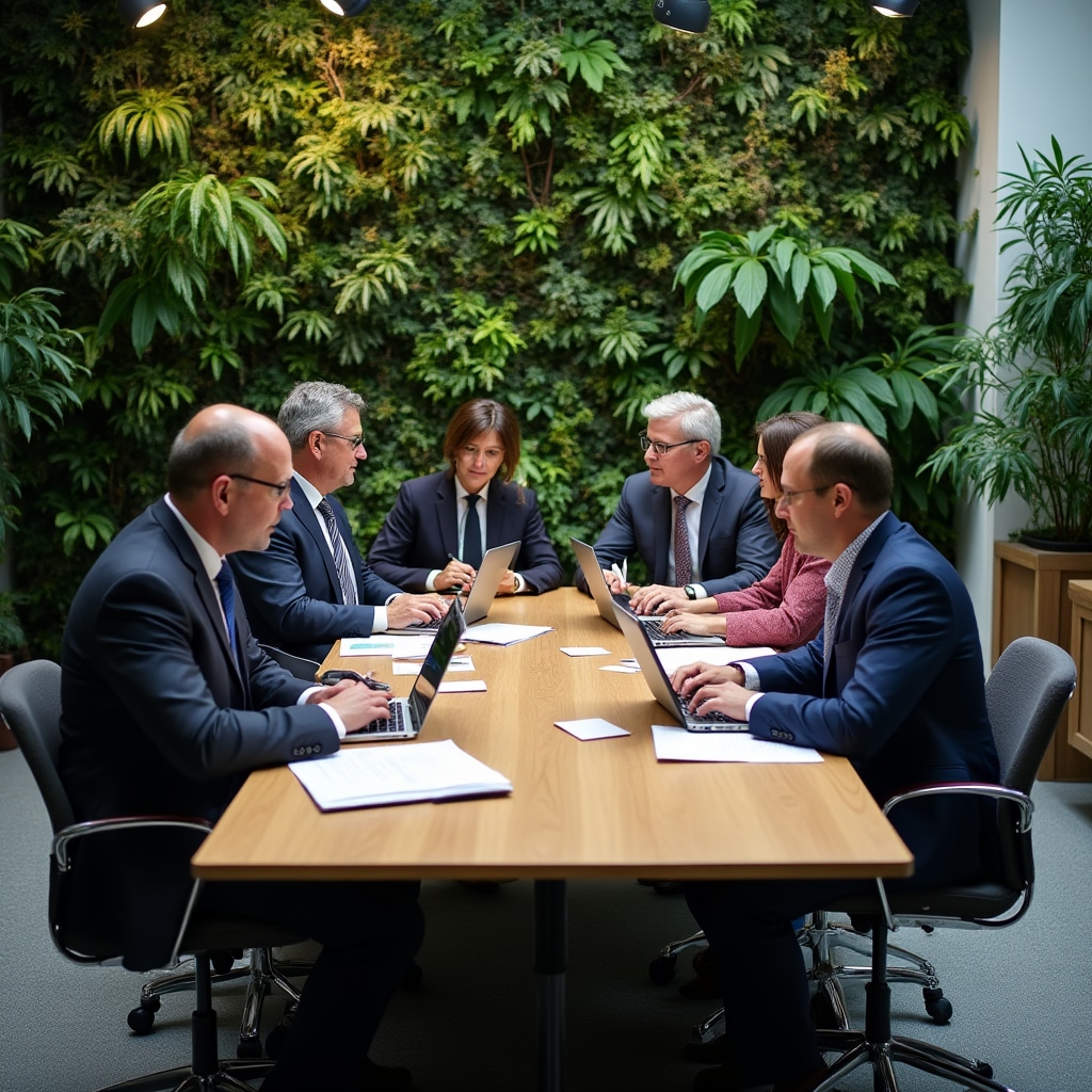 Group workshop session analyzing professional competencies